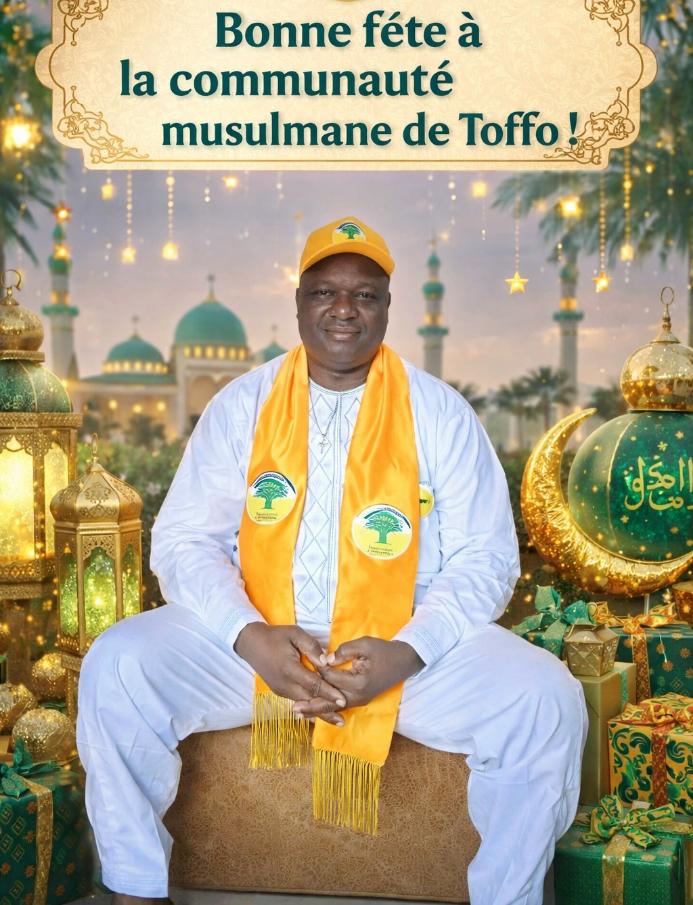 🌙 MESSAGE DE VŒUX DU PREMIER ADJOINT AU MAIRE DE TOFFO À LA COMMUNAUTÉ MUSULMANE.